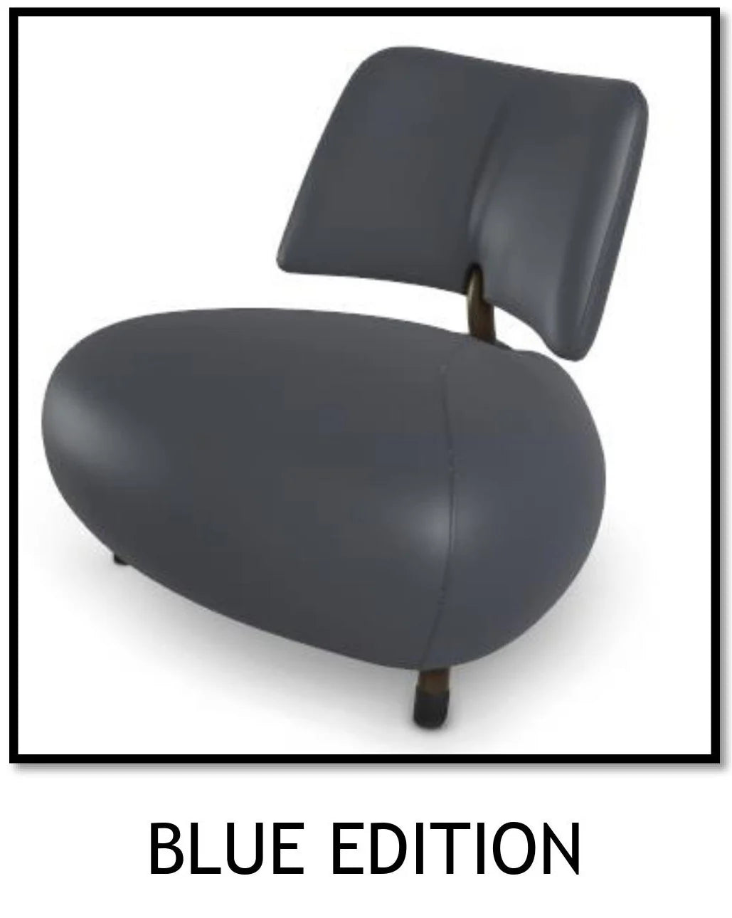 Leolux Designsessel Pallone blue Edition, Beistellsessel dunkelblau