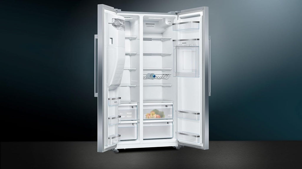 Frigorifero Multic дверный SIEMENS KF96NVPEA iQ300, 183 x 91 cm, 405 L di refrigerazione e 200 L di congelamento, hyperFresh per una freschezza più duratura, noFrost per non sbrinare mai più, superCooling per un raffreddamento più rapido