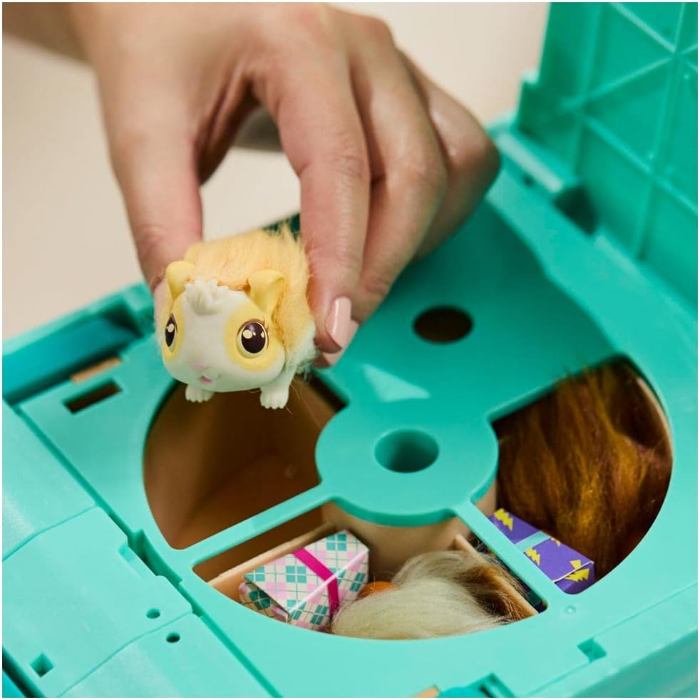 Little Live Pets – Mama Surprise | Porcellino d'India Interattivo con Gabbia e 3 Bebè a Sorpresa. Oltre 20 Suoni e Reazioni, Modello di Gioco Ripetibile, 5 anni / 60 mesi