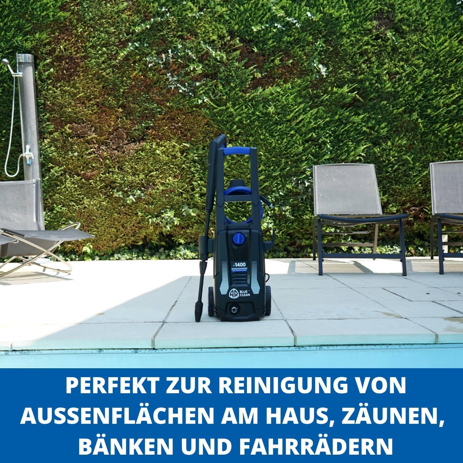Idropulitrice AR Blue Clean e-4 TWINFLOW con sistema Dualtech (2500 W, 150 bar, 810 l/h)