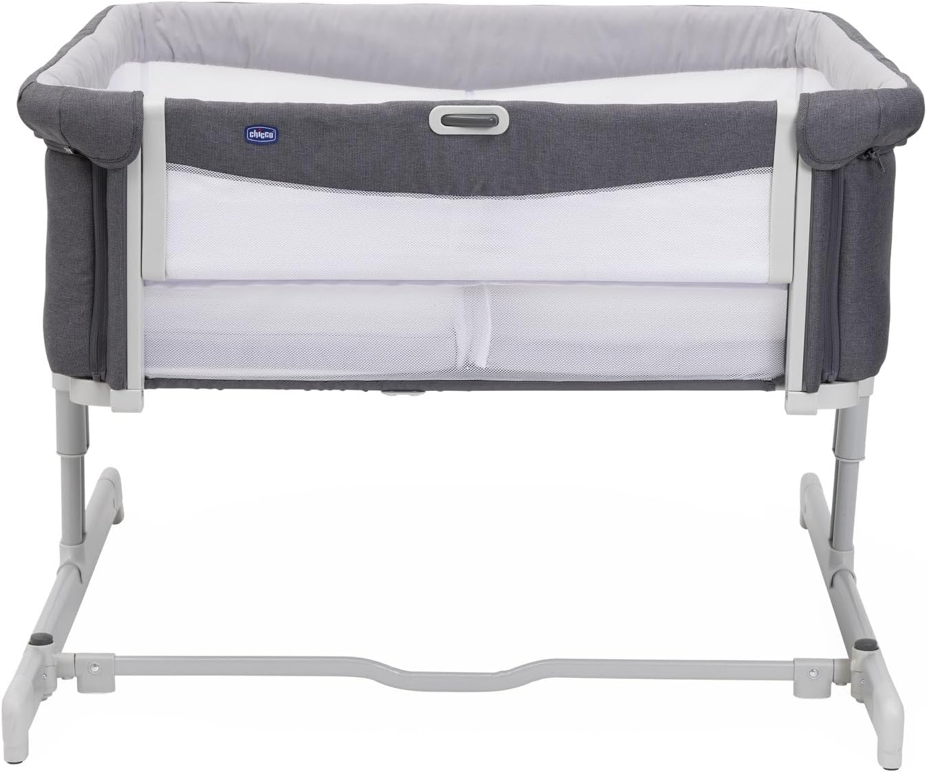 Chicco Next2Me Essential Lettino fianco letto per neonati, Sostenibile, Compatibile con diversi letti, Regolabile in altezza, Inclinabile, Buona circolazione dell'aria, Materasso e borsa inclusi, 0-6 mesi