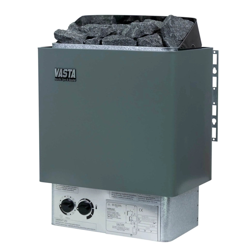 Vasta Saunaofen elektrisch Spark 6kw, feste regelung, 5-8m3