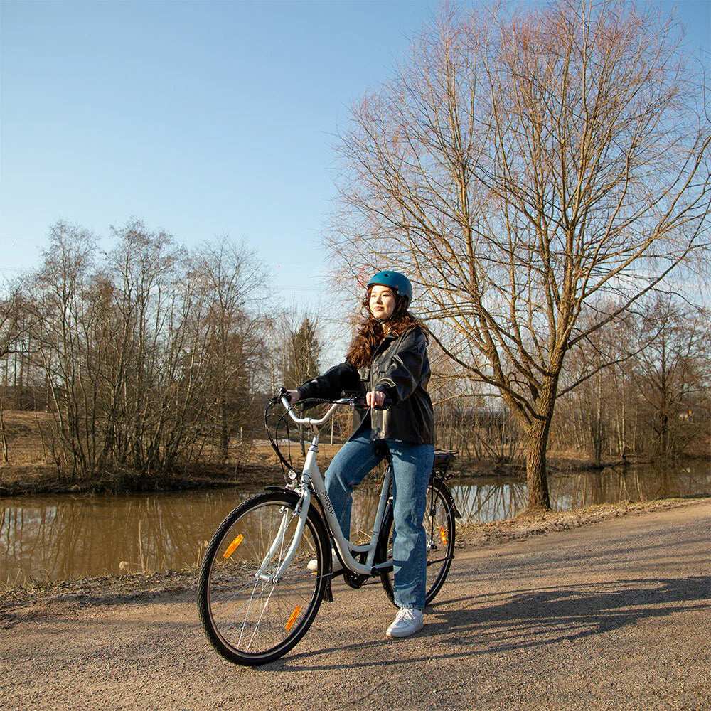 Swoop E-Bike Classic, donna 28 bianco