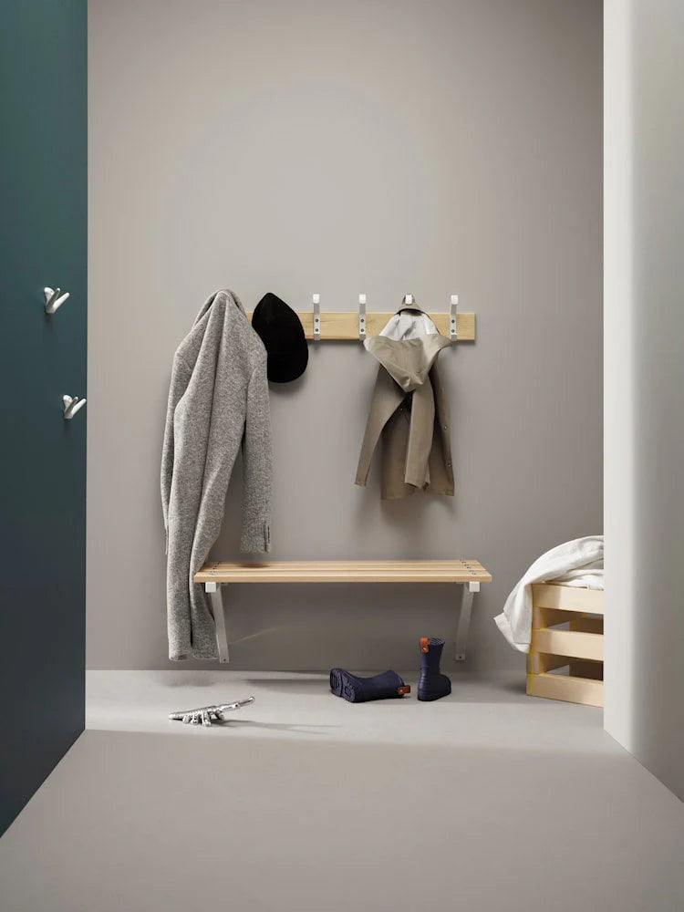 Essem Design Appendiabiti 1 Appendiabiti Betulla 105 Cm, Nero