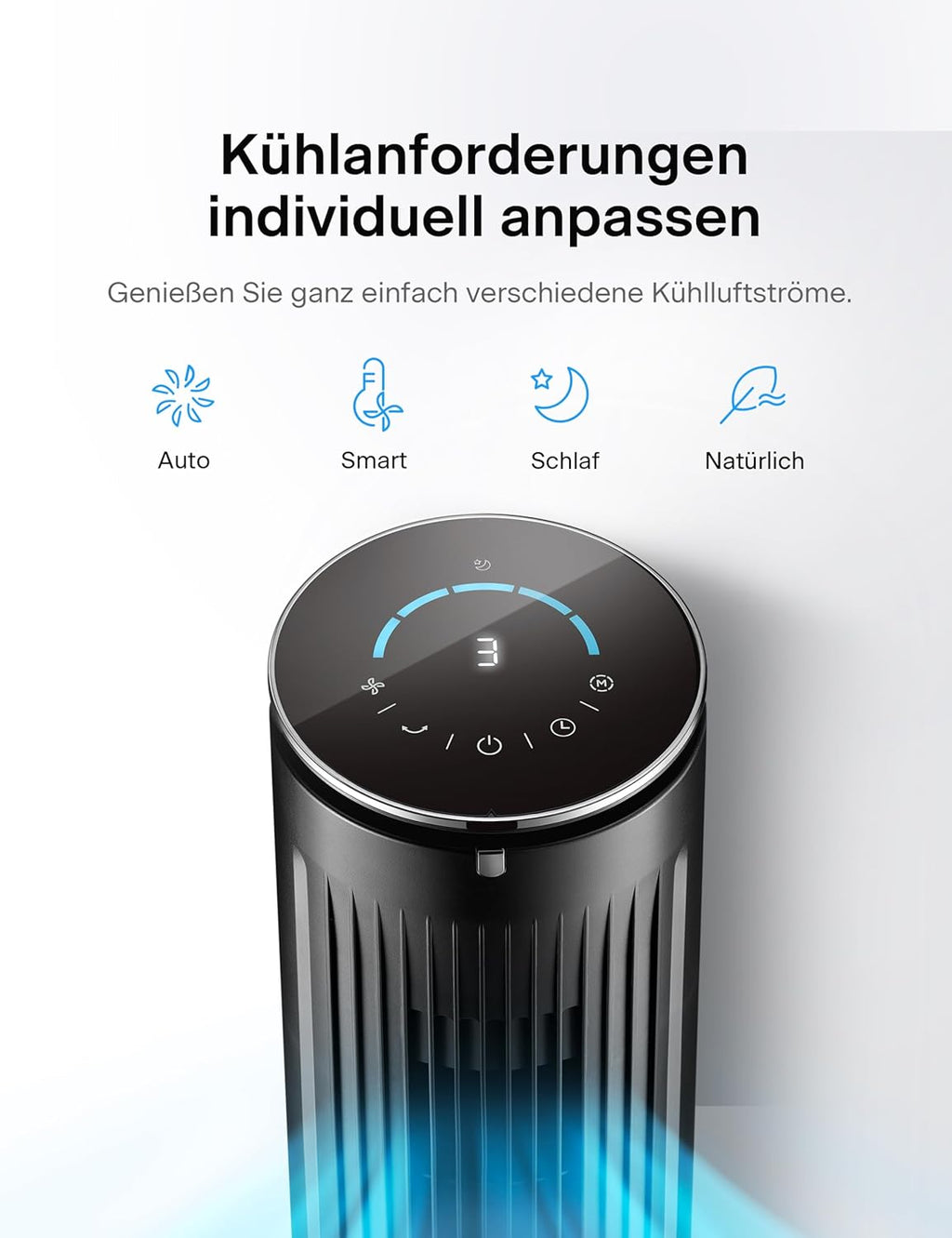 PELONIS Raffrescatore Evaporativo, Condizionatore Portatile, Ventilatore con Raffreddamento ad Acqua 5L, Umidificatore con Telecomando, 355m³/h Climatizzatore Senza Tubo di Scarico