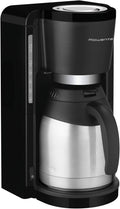 Rowenta CT3818 Macchina da caffè con filtro Adagio Milano | Caraffa termica in acciaio inox | 10-15 tazze | Capacità 1,25 L | Spegnimento automatico | 850 Watt | 26.5 x 27 x 38.5 cm | Nero