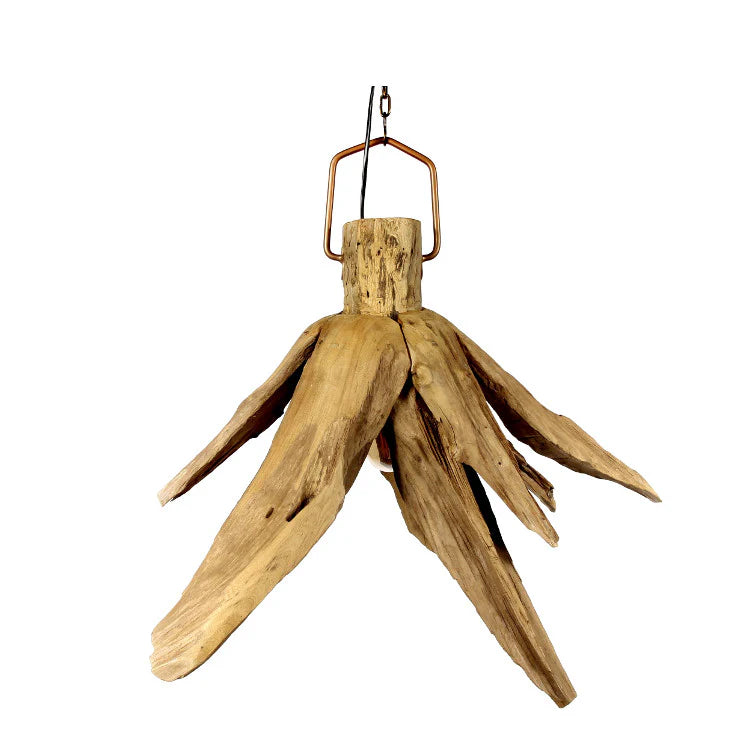 SHELTON  Holz Deckenlampe