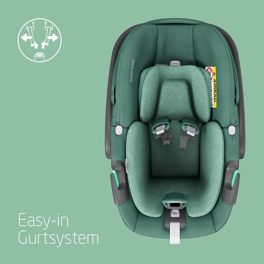 Maxi-Cosi Pearl 360 i-Size baby autositz, autositz 360 grad drehbar, 3 Monate - 4 Jahre (61-105 cm), Drehung mit nur einer Hand, ClimaFlow, Easy-In-Gurt, G-CELL, Authentic Black