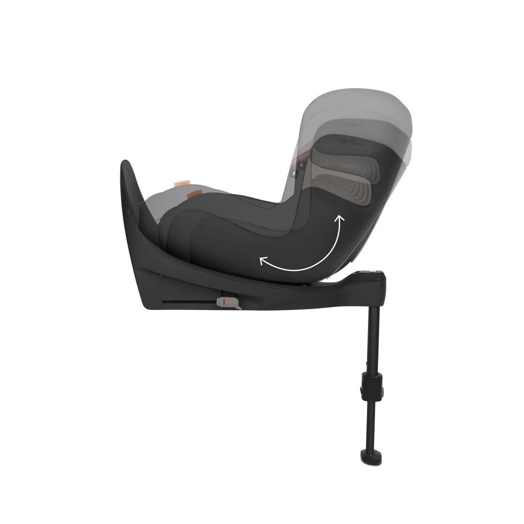 CYBEX Gold Kinder-Autositz Sirona S2 i-Size, Ab ca. 3 Monaten bis 4 Jahren, Max. 18 kg, SensorSafe kompatibel, Granite Black