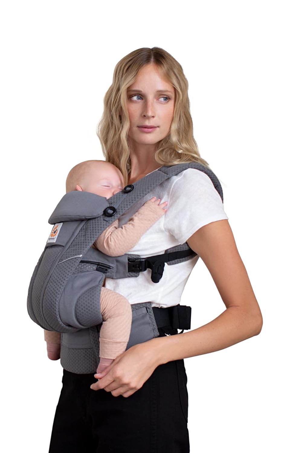 Ergobaby Omni Breeze Marsupio per Neonati dalla Nascita fino a 20 kg, Morbido Mesh SoftFlex a 4 Posizioni, Ergonomico, Porta Bebè, Natural Beige