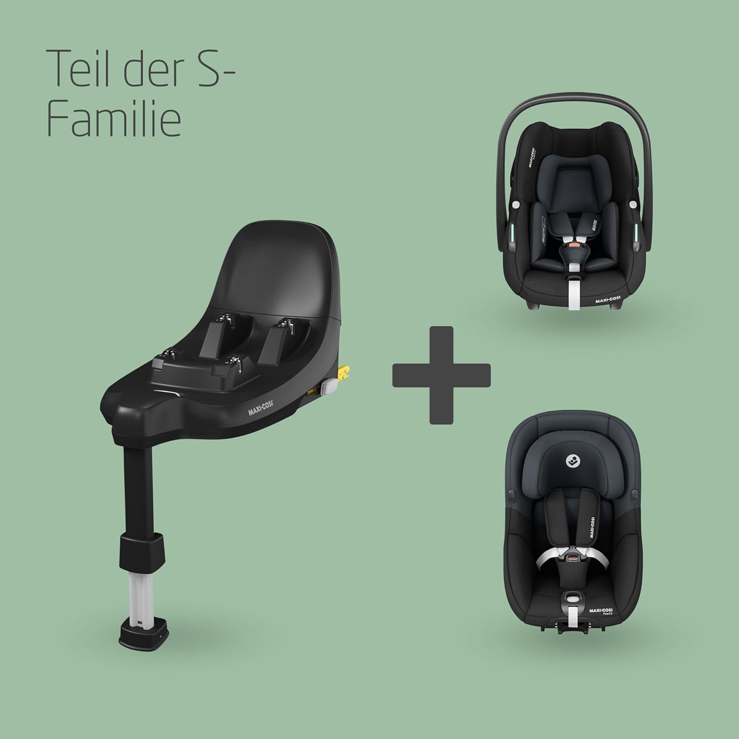 Maxi-Cosi Pebble 360 Pro, Seggiolino auto reclinabile SlideTech, da 0 a 15 mesi, da 0 a 13 kg, da 40 a 87 cm, per i seggiolini auto girevoli FamilyFix 360 Pro, G-CELL Side Impact Protection, Tonal Graphite