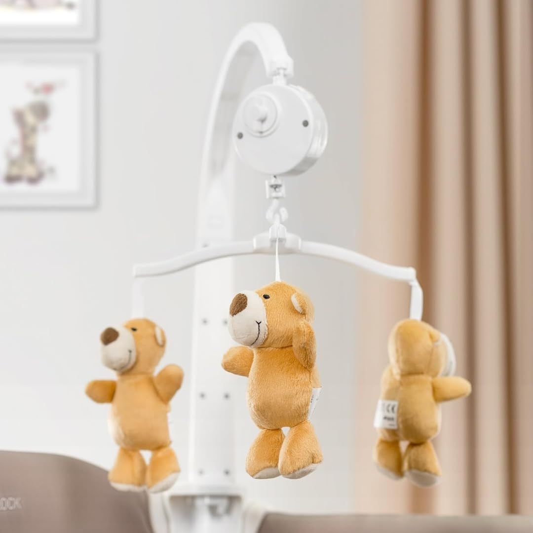 Hauck Lettino da viaggio Babycenter Zoo - con inserto per neonati, fasciatoio, arco giochi con carillon, portaoggetti, ruote, materasso, borsa per il trasporto (regolabile in altezza e pieghevole) - 120x60 cm