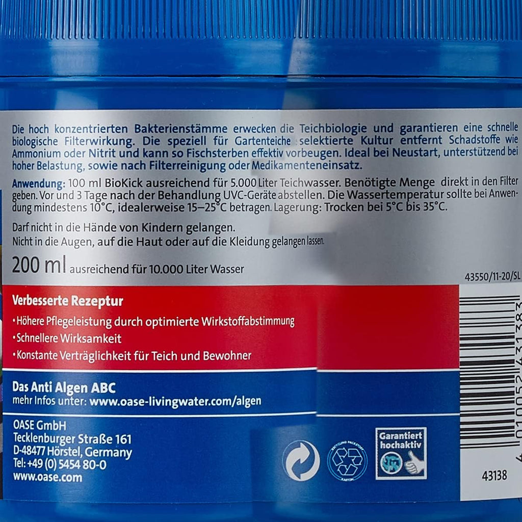 OASE 51096 Pompa per filtro e ruscello AquaMax Eco Classic 5500, portata 5300 l/h, pompa per ruscello a risparmio energetico, pompa per laghetto, filtro, pompa, ruscello, grigio scuro