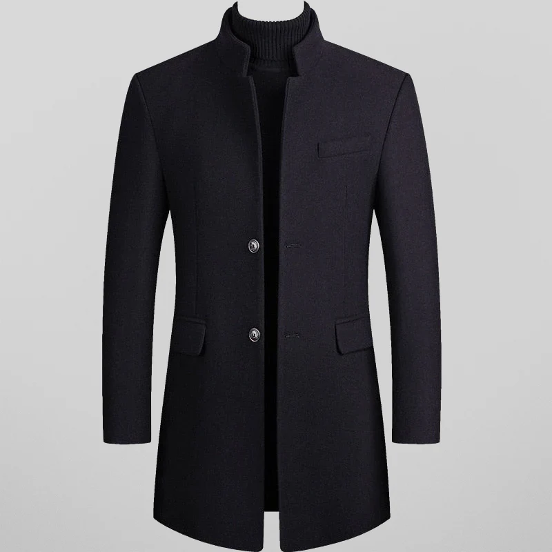 Elegante trench da uomo slim-fit