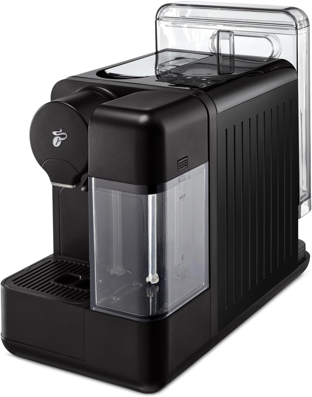 Tchibo Cafissimo „milk“ Kaffeemaschine Kapselmaschine inkl. 30 Kapseln für Caffè Crema, Espresso, Kaffee und Milchspezialitäten, Schwarz