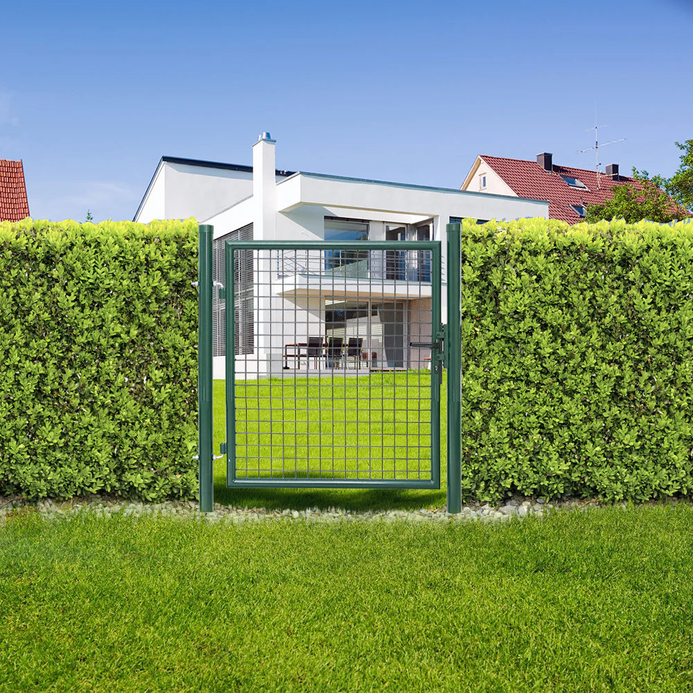 Sonnewelt Cancello da giardino Verde con serratura