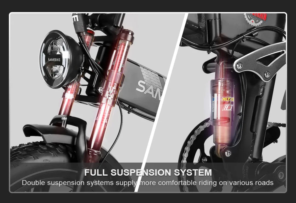 Samebike RS-A02 Offroad-E-Bike – 1200W Motor 48V 17Ah, 45 km/h