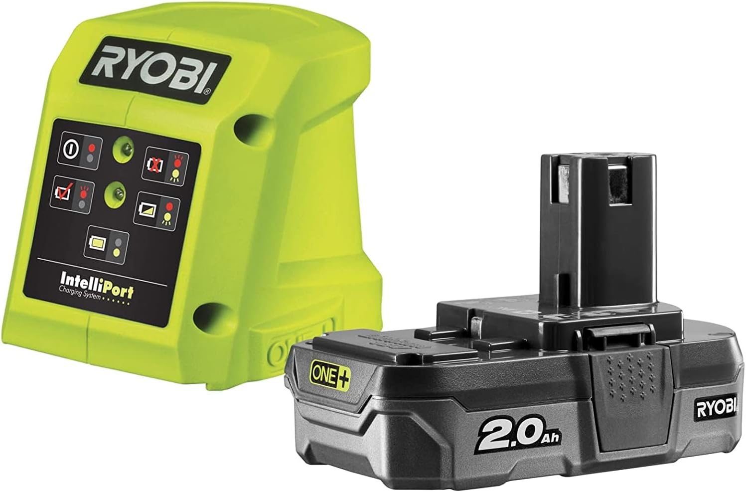 RYOBI 18 V ONE+ Akku-Rasentrimmer mit Radführung RY18LT33A-0 (33 cm Kantenschneidefunktion mit Fußsteuerung, Ø Fadenspule 1 x 1,65 mm, ohne Akku und Ladegerät)