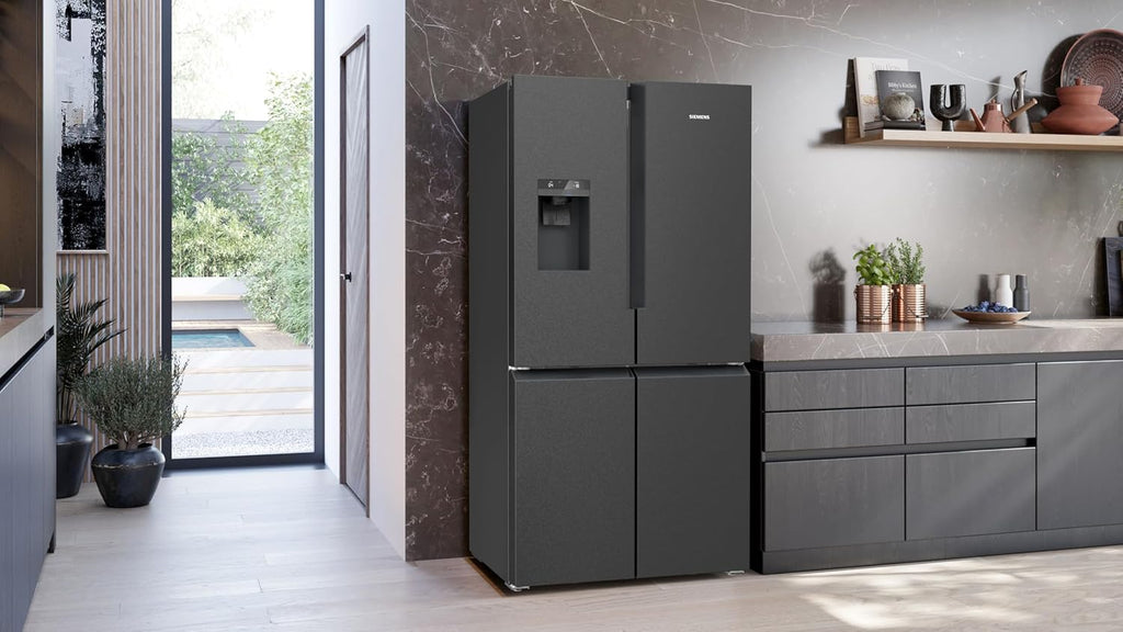 Frigorifero Multic дверный SIEMENS KF96NVPEA iQ300, 183 x 91 cm, 405 L di refrigerazione e 200 L di congelamento, hyperFresh per una freschezza più duratura, noFrost per non sbrinare mai più, superCooling per un raffreddamento più rapido