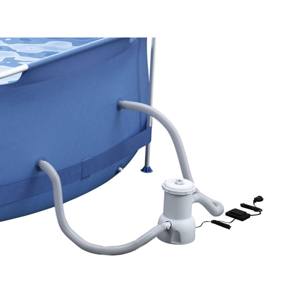 LIVARNO home Piscina con telaio in metallo, Ø 300 x H 76 cm - Articolo di seconda scelta, pari al nuovo