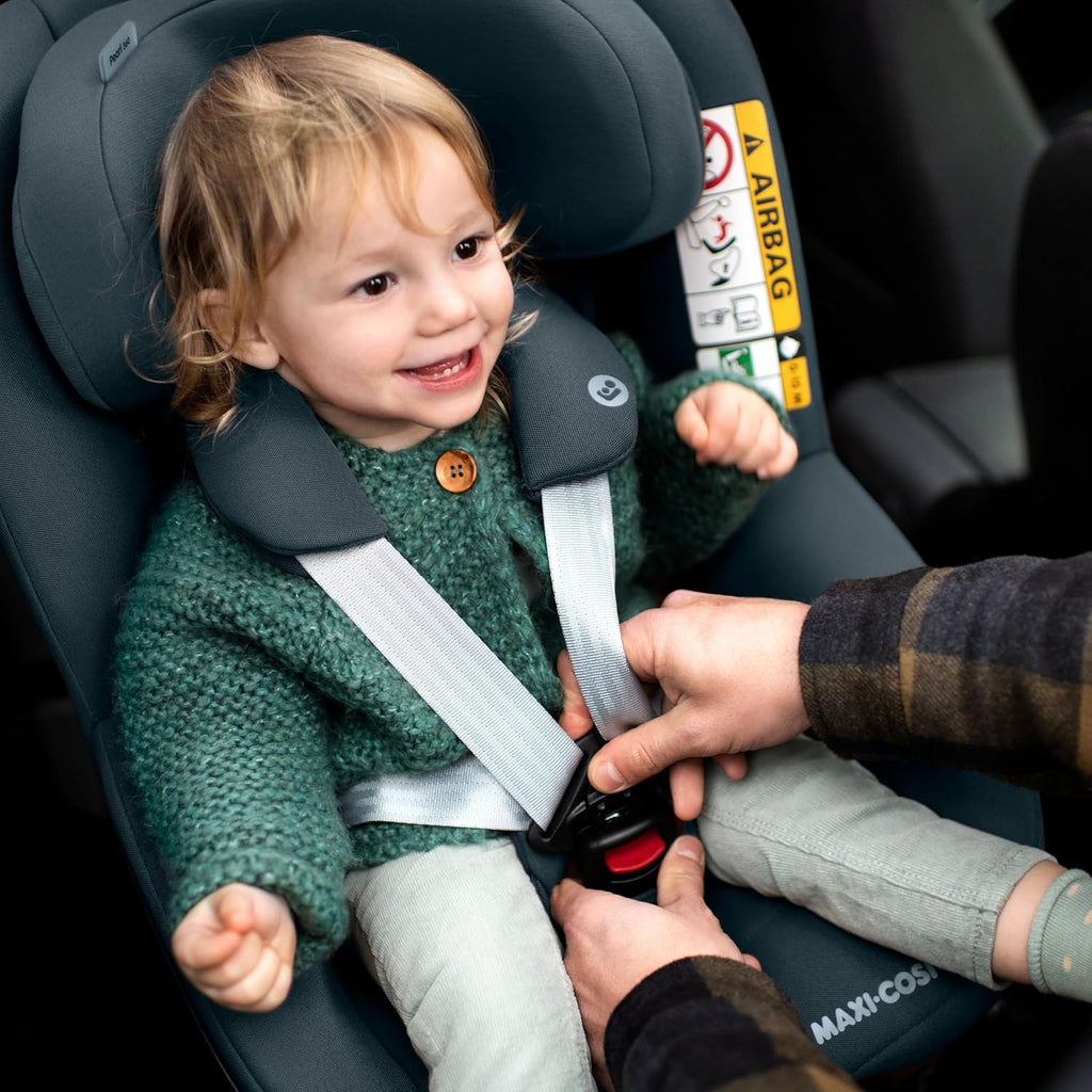 Maxi-Cosi Pearl 360 i-Size baby autositz, autositz 360 grad drehbar, 3 Monate - 4 Jahre (61-105 cm), Drehung mit nur einer Hand, ClimaFlow, Easy-In-Gurt, G-CELL, Authentic Black