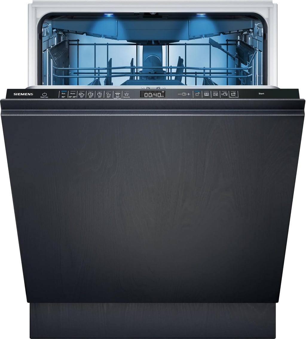 Siemens SX95EX12CE, iQ500 Lavastoviglie intelligente, Lavastoviglie a scomparsa totale, 60 cm, Made in Germany, XXL, Cassetto portaposate, Extra silenziosa, varioSpeed, autoOpen dry, glassZone, varioScharnier