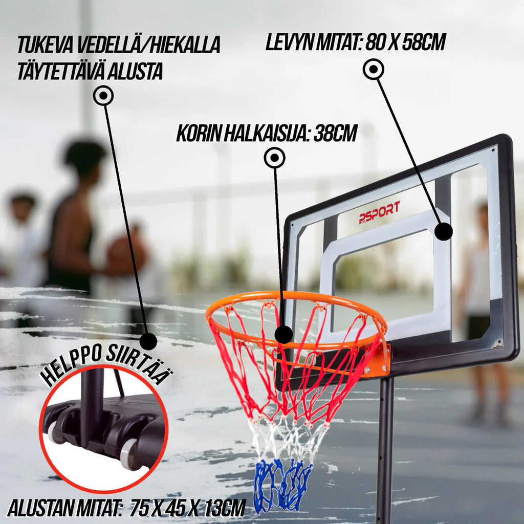 ProSport Basketballkorb Kinder 1,6-2,1m