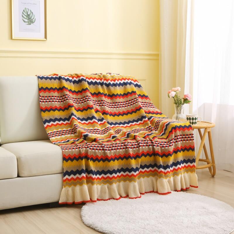 Skandinavische Strickdecke - Vielseitiger berwurf für jedes Zuhause