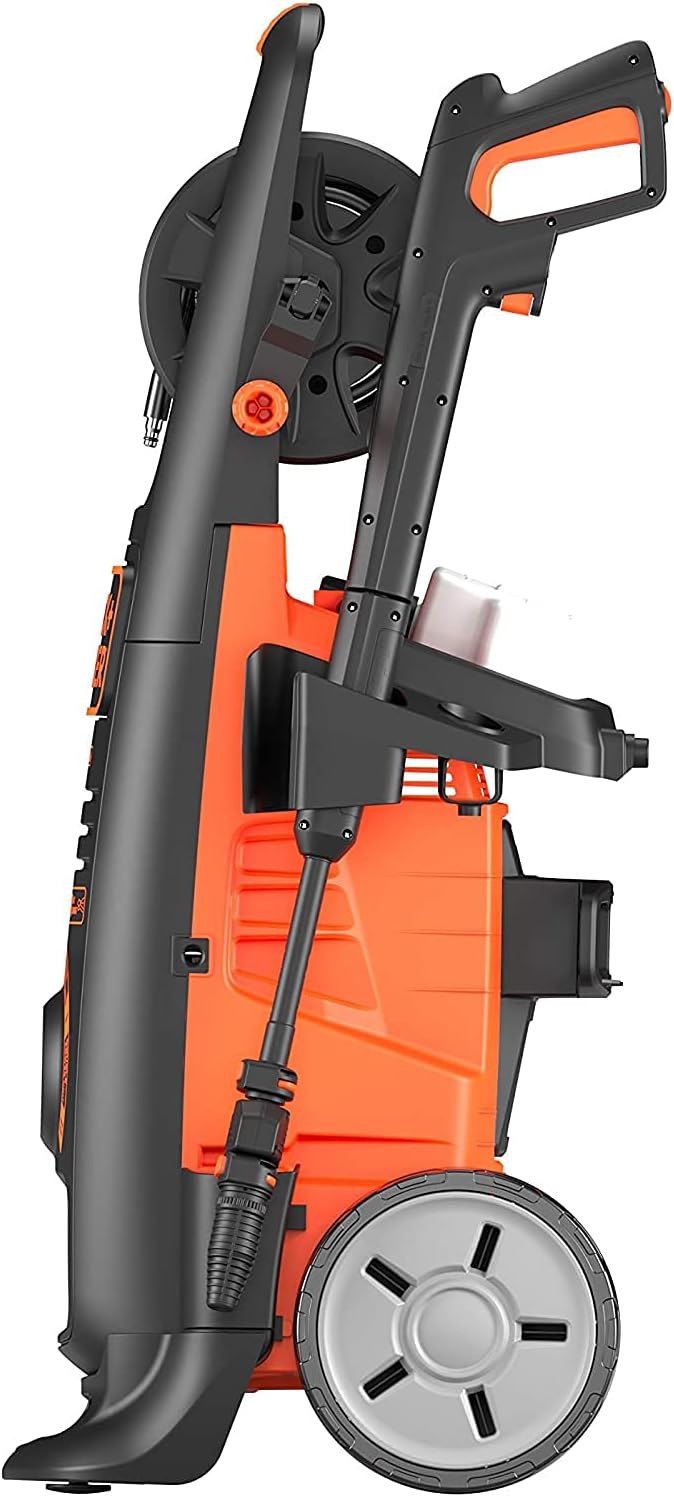 BLACK+DECKER Hochdruckreiniger BXPW2200PE mit Patio Cleaner Deluxe und Feste Bürste (2200 W, 150 bar, 440 l/h)
