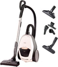 AEG VX82-1-KO Aspirapolvere / 75% materiale riciclato / regolazione automatica della potenza di aspirazione / estremamente silenzioso anche su tappeti / raccoglie particelle grandi + piccole / cavo lungo / 600W / nero