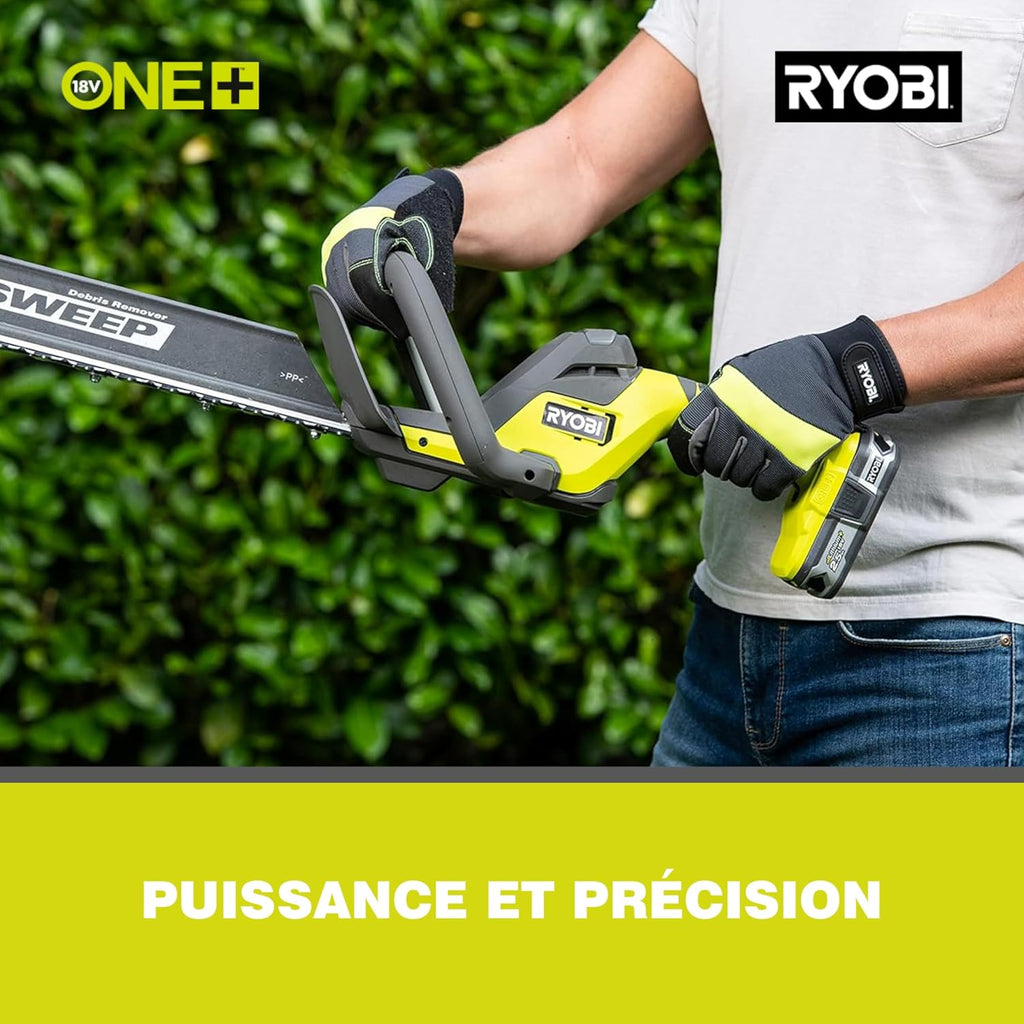 Ryobi RY18HT50A Ak­ku-He­cken­sche­re ONE+ 18 V | MES­Ser­län­ge 50 cm | ohne Akku & Ladegerät