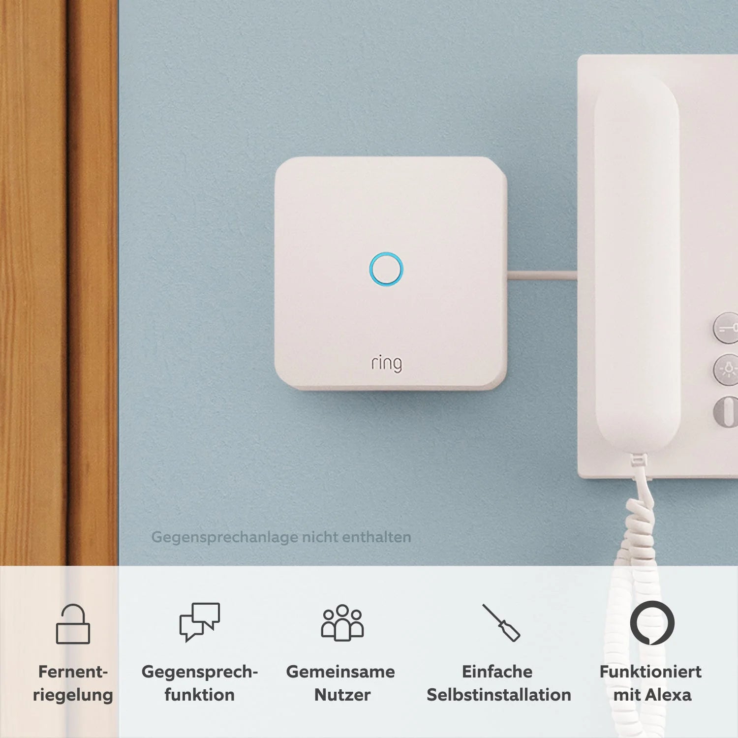 Ring Video-Türspion (54-75mm) + Ring Intercom (Door View Cam + Ring Intercom)