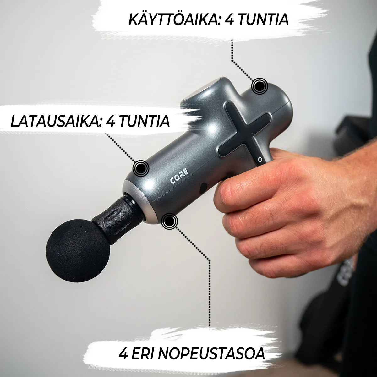Core-Massagepistole leicht
