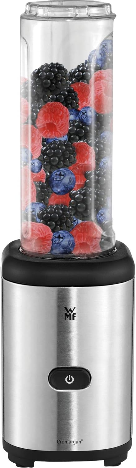 WMF Kult Pro Frullatore Multifunzione, 30.000 giri/min, Frullatore per Smoothie, Funzione Ice-Crush, 4 Contenitori Inclusi Tappo To-Go