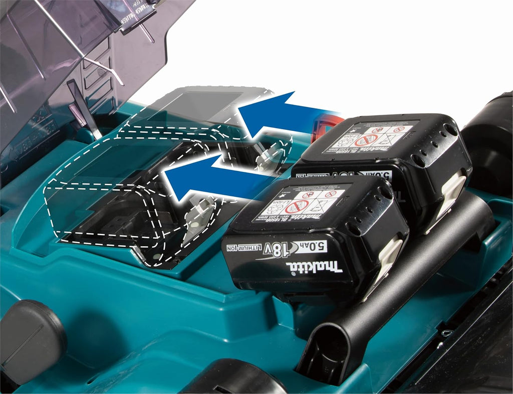 Makita DLM432Z Tosaerba a batteria 2x18 V (senza batteria, senza caricabatterie)