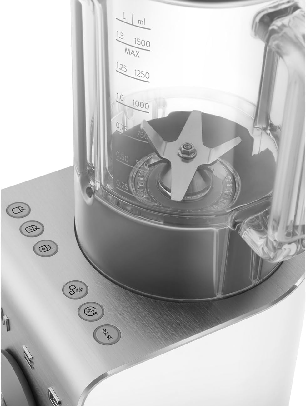 SMEG, Hochleistungsmixer BLC01BLMEU, 5 voreingestellte Programme, 9 manuelle Geschwindigkeitsstufen, Pause & Pulse-Funktion, Kunststoffgehäuse, rutschfeste Basis, 1400 W, Schwarz