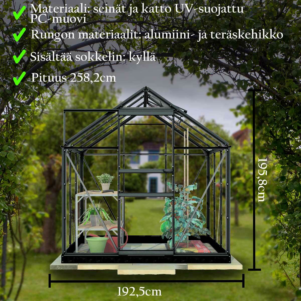 Serra Lykke PC 5m2, nera