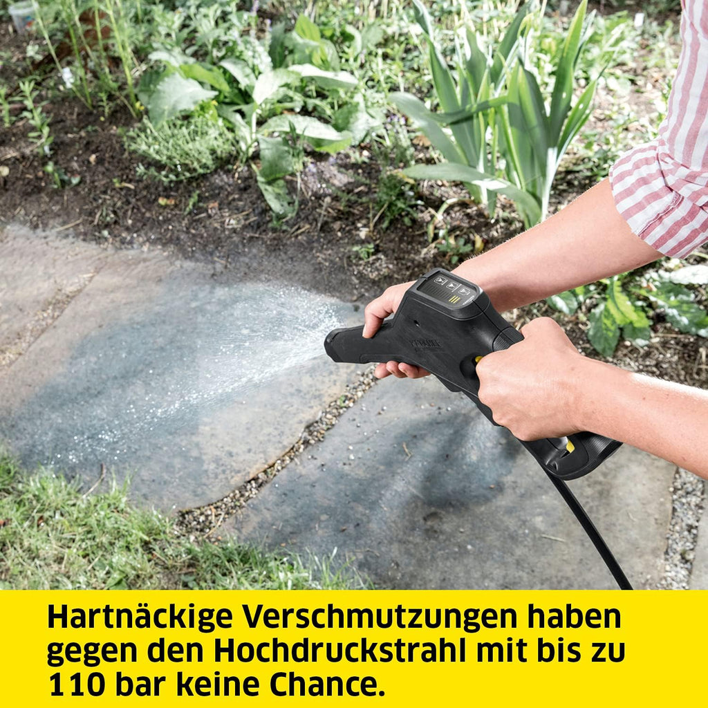 Idropulitrice a batteria Kärcher K 2 Battery da 36 V, pressione: 110 bar, lancia a getto singolo, ugello rotante, raccordo per tubo da giardino A3/4, peso: 4,5 kg, compatibile con la batteria Kärcher da 36 V, senza batteria