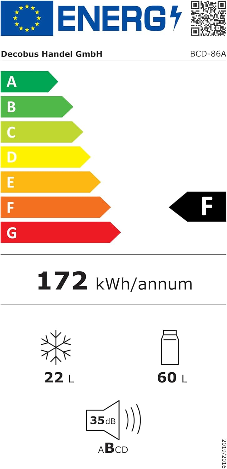Merax Frigorifero con Congelatore, Frigorifero Combinato, Piccolo Frigorifero con 51L e Congelatore 21L, Silenzioso, LED, Ripiani in Vetro, Cassetto Verdura, Balconcini, per Cucina, Soggiorno, Ufficio, Nero