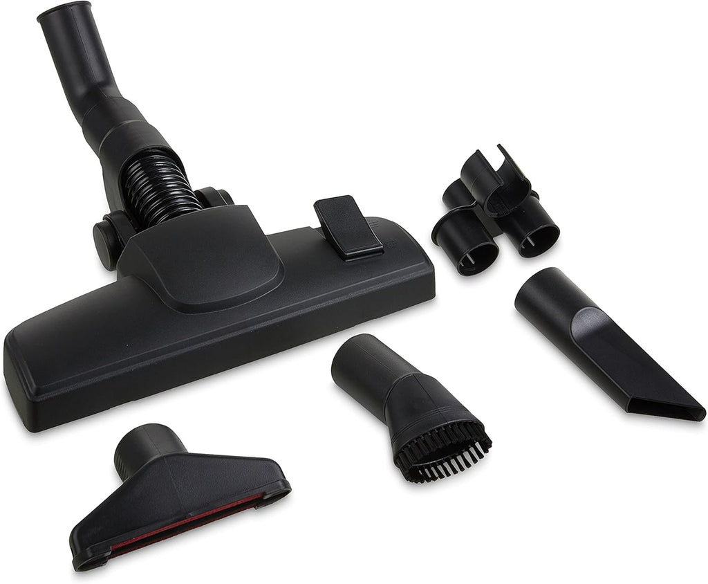 Amazon Basics - Aspirapolvere con sacchetto, potente, compatto e leggero, per pavimenti duri e tappeti, filtro HEPA, 700 W, 1,5 l, UE, nero