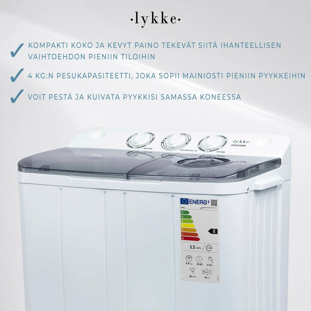Lykke Mini-Waschmaschine Pro 2000