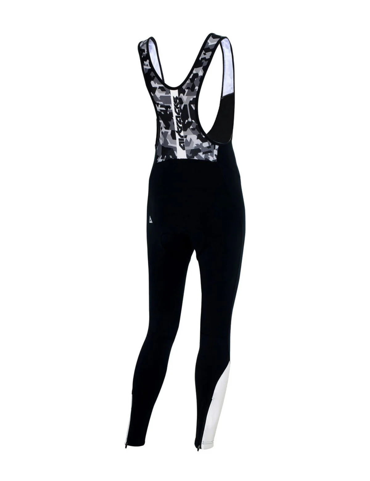 Salopette Ciclismo Termica Lunga Uomo Pro Team Nero-Grigio-Bianco Set