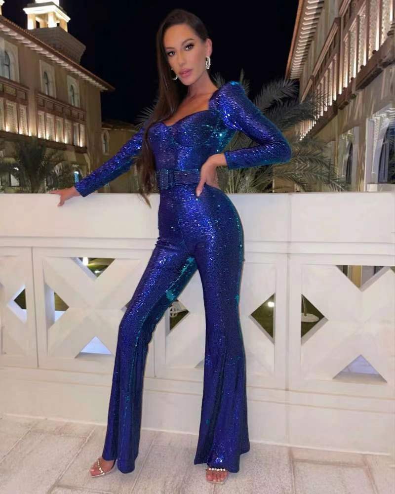 Lozenda - Tuta intera glitterata da donna
