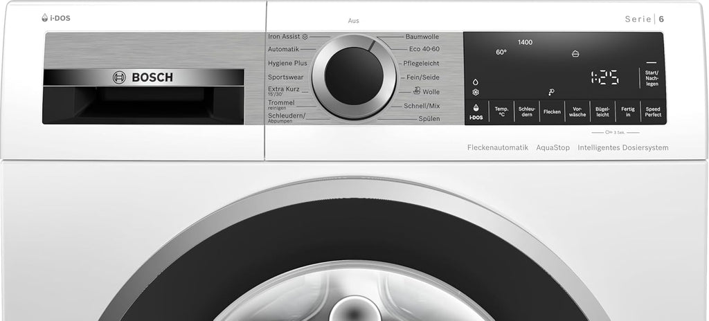 BOSCH WAN28127 Lavatrice Serie 4, a carica frontale, capacità 8 kg, 1400 giri/min, Iron Assist, Active Water Plus, EcoSilence Drive, Speed Perfect, bianco, 60 cm