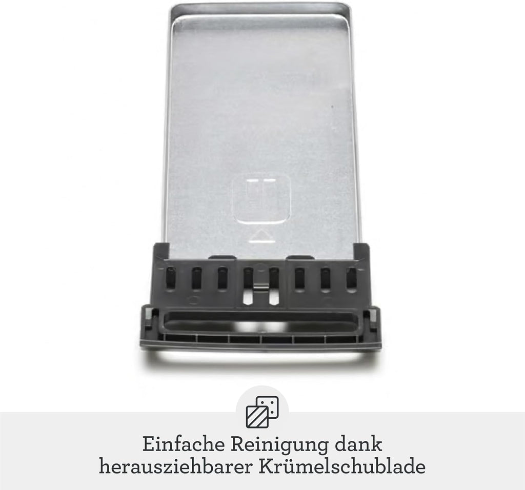 Sage - The Smart Toast - 2-Scheiben - Toaster mit Extra-Breiten Schlitzen - 5 Einstellungen, Schnelle Reinigung, Absenken auf Knopfdruck - Bräunungsgradkontrolle, Liftfunktion - Gebürstetes Aluminium