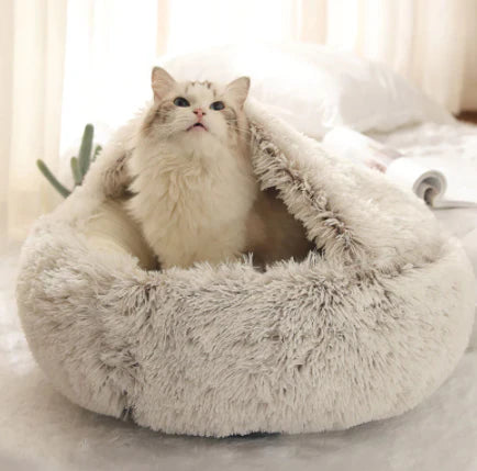 Gemütliches Katzenbett Wohlfühloase Version 2.0 – Luxuriser Schlafplatz für Ihre Katze