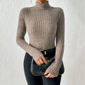 Maglione a collo alto elegante da donna