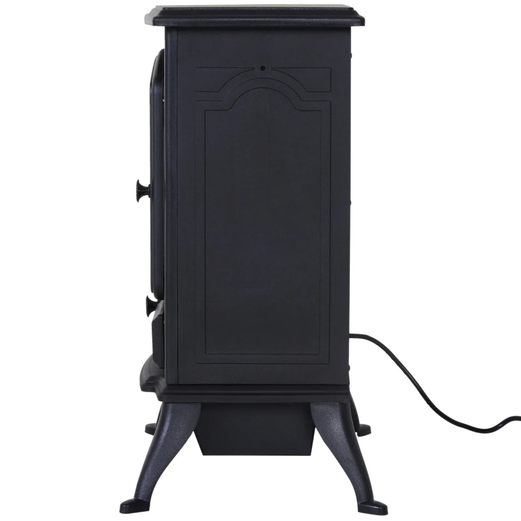 HOMCOM Camino elettrico Stufa rustica Effetto fiamma