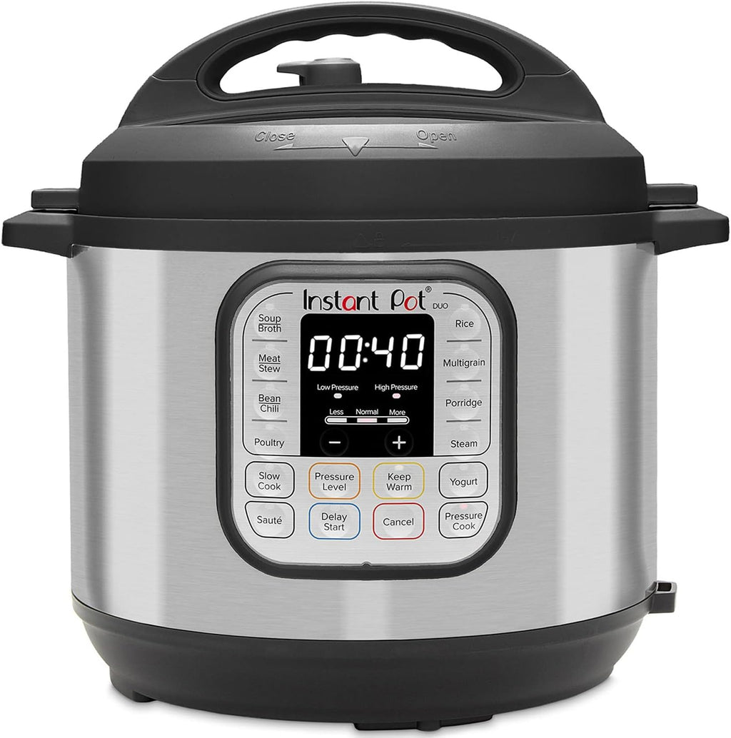 Instant Pot Pro 10-in-1-Elektro-Multikocher 1200 W, 5,7 L – Schnellkochtopf, Schongarer, Reiskocher, Dampfgarer, Sautierpfanne, Sterilisator, Joghurtbereiter, Sous Vide Gert – Schwarzer Edelstahl