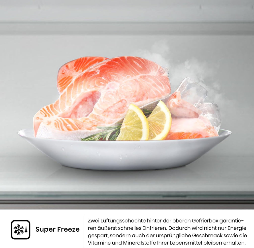 Hisense RB327N4ADD Frigorifero Combinato, Classe Energetica D, Total NoFrost, Porta Reversibile, Griglia Portabottiglie, Vano Frigo 171 Litri, Vano Congelatore 85 Litri, Look Acciaio Inox